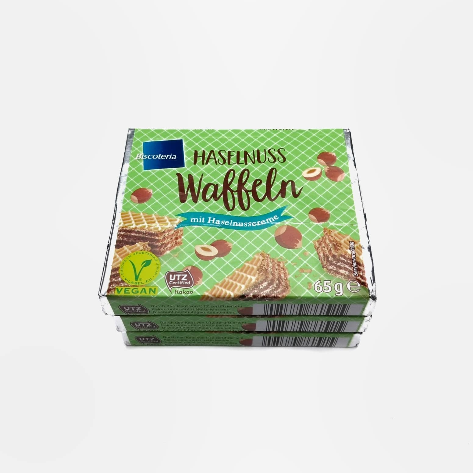 Haselnuss Waffeln